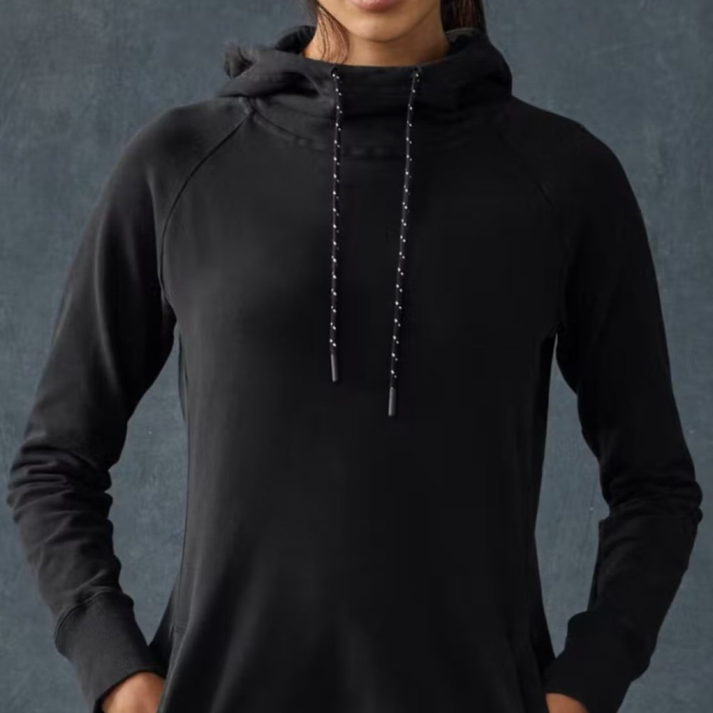 AMERICAN GIANT Black Hoodie Dress ~ size Medium
